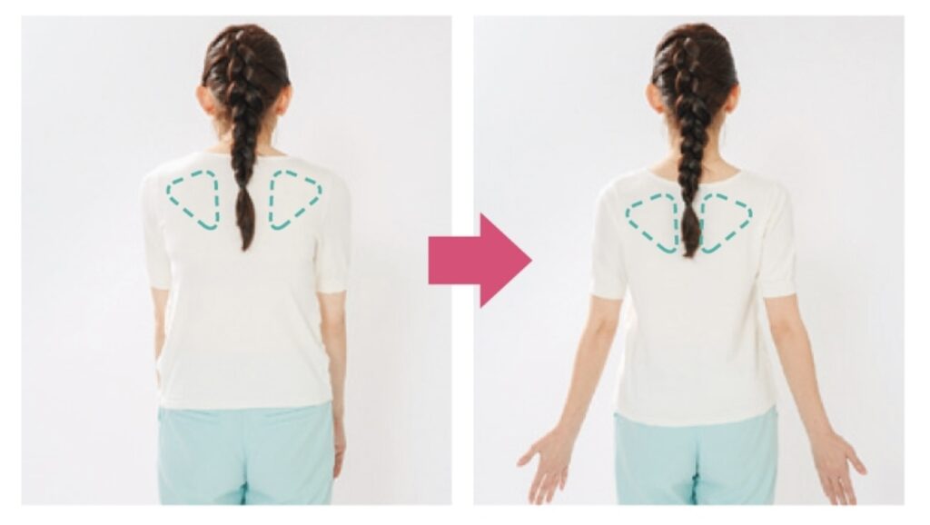 巻き肩、猫背、ストレートネック、五十肩、四十肩、姿勢改善